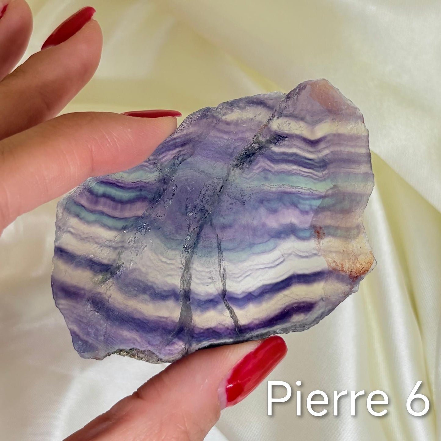 Tranche en Fluorite Rainbow
