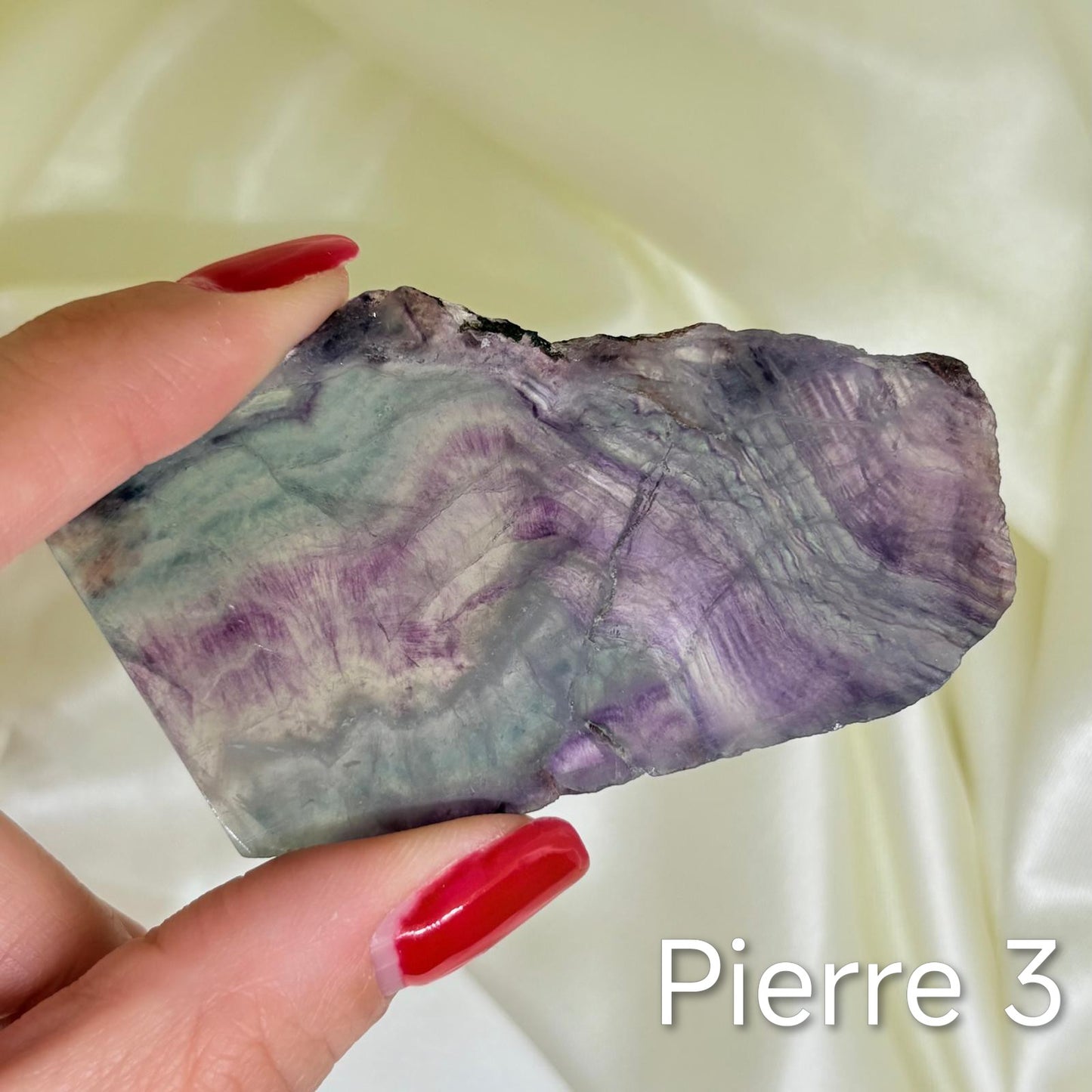Tranche en Fluorite Rainbow