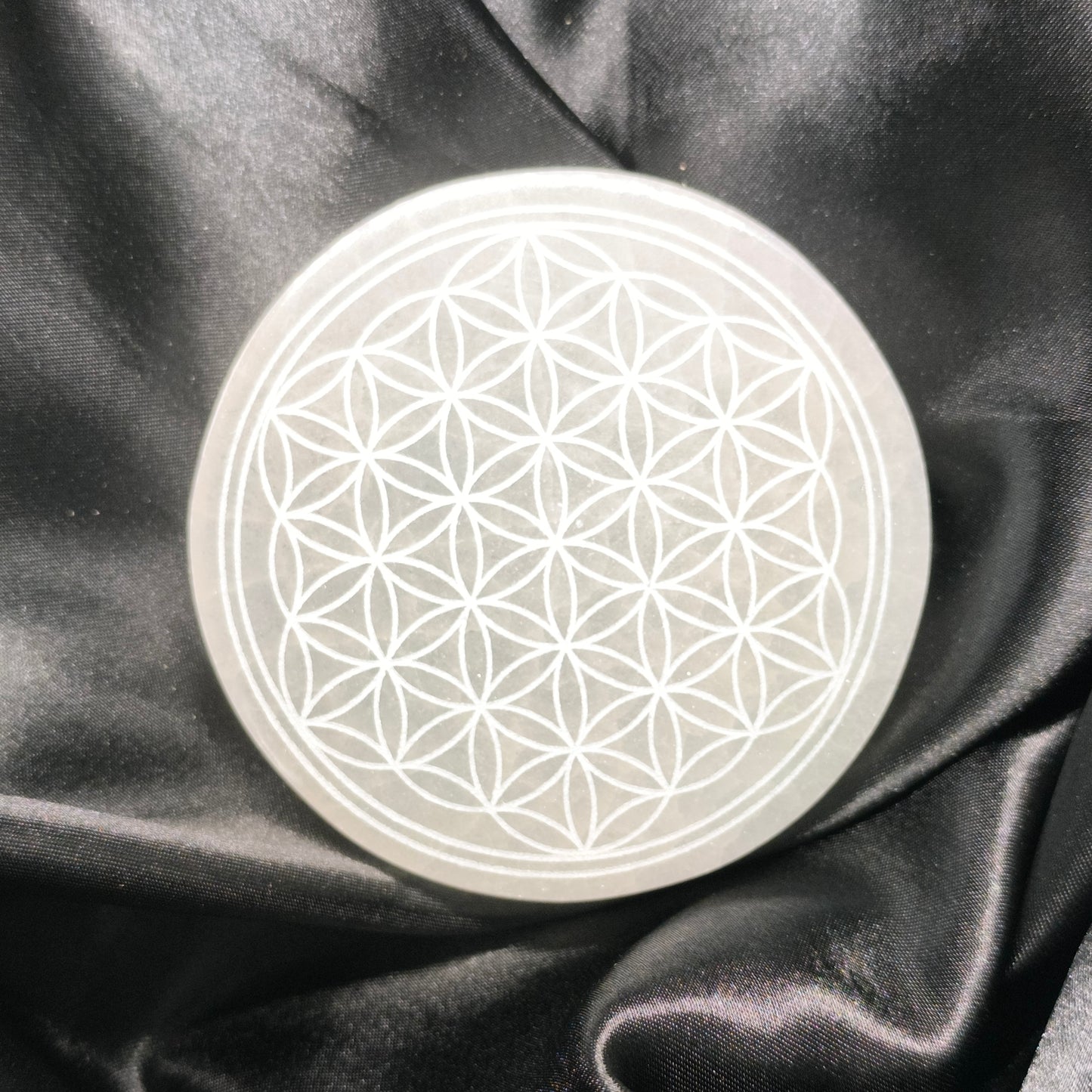 Plaque de Sélénite - Purification et/ou rechargement des pierres, protection