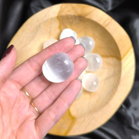Pierre roulée Sélénite - Cristaux Magiques