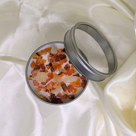 Bougie Énergie Positive – Parfum Fleur de Lotus - Cristaux Magiques