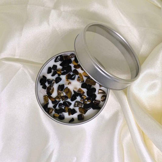 Bougie Nettoyage – Parfum Palo Santo - Cristaux Magiques