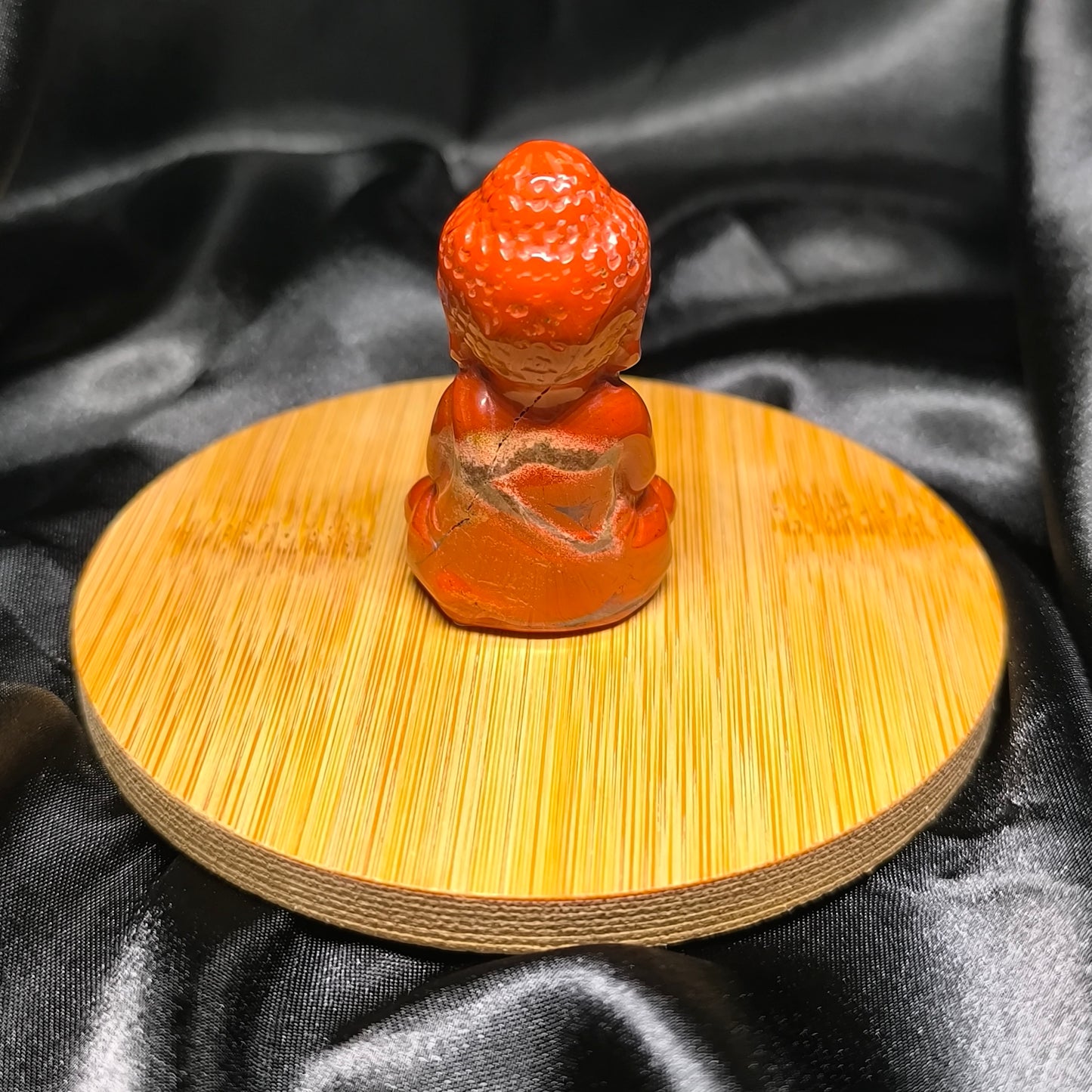 Bouddha Indien en Jaspe rouge