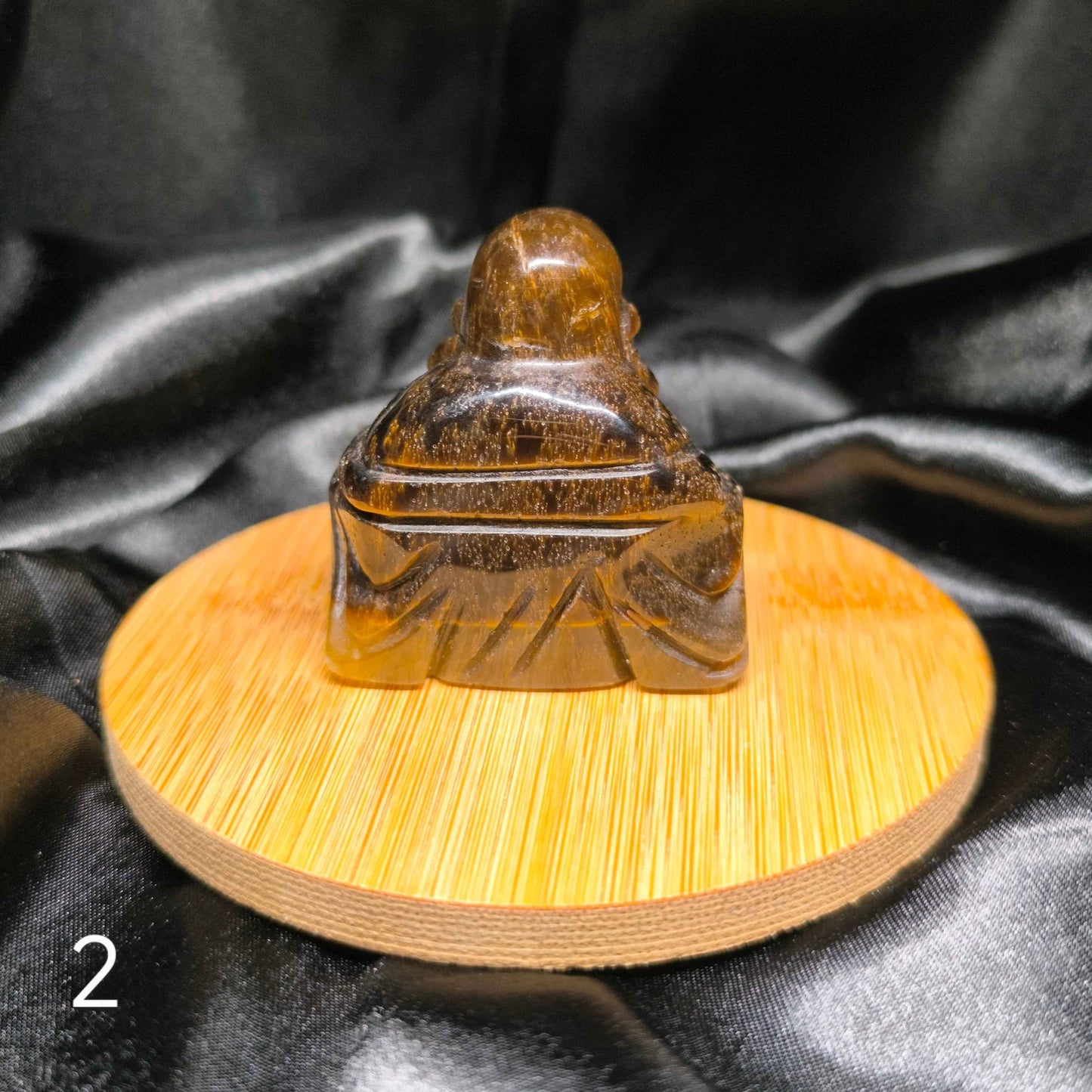 Bouddha en Œil de tigre - Cristaux Magiques