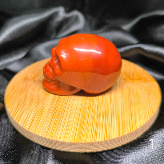 Crâne en Jaspe rouge - Cristaux Magiques