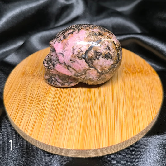 Crâne en Rhodonite - Cristaux Magiques