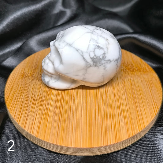 Crâne en Howlite - Cristaux Magiques