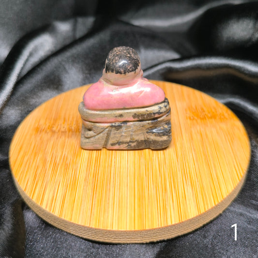 Bouddha en Rhodonite - Cristaux Magiques