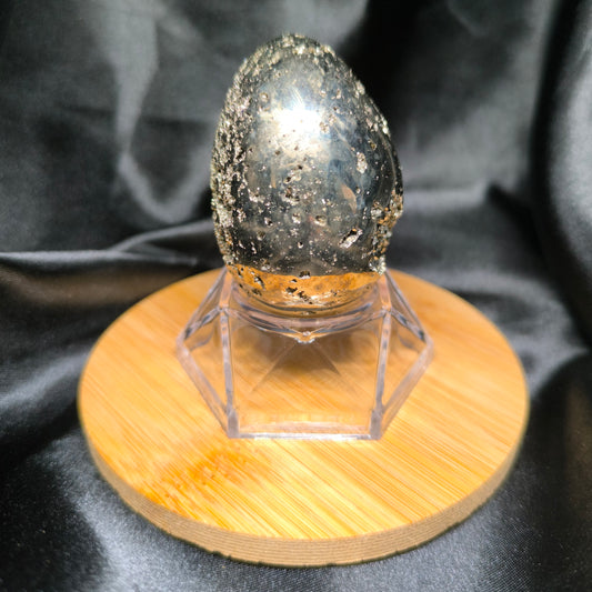 Oeuf en Pyrite - Cristaux Magiques