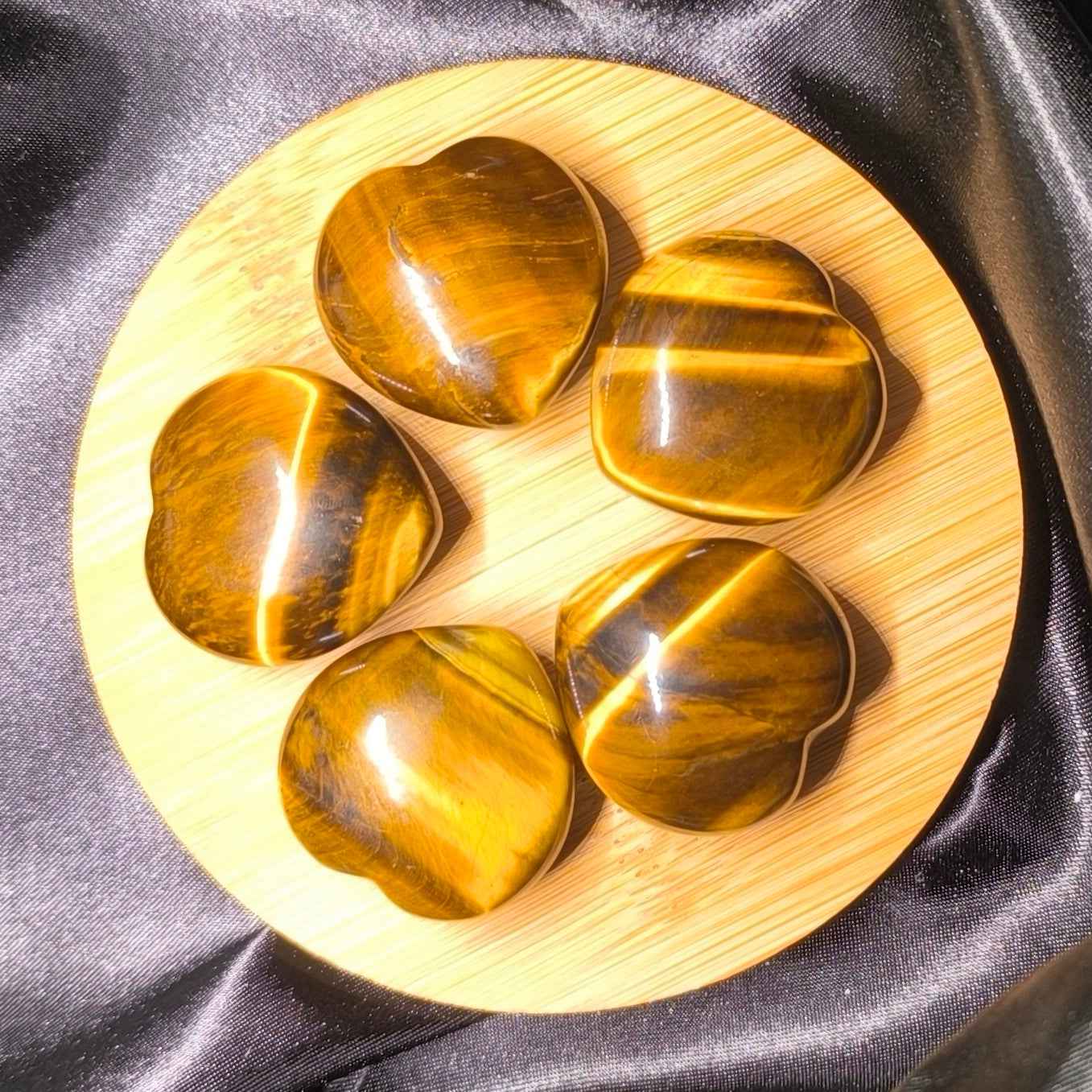 Cœur en Œil de tigre - Cristaux Magiques