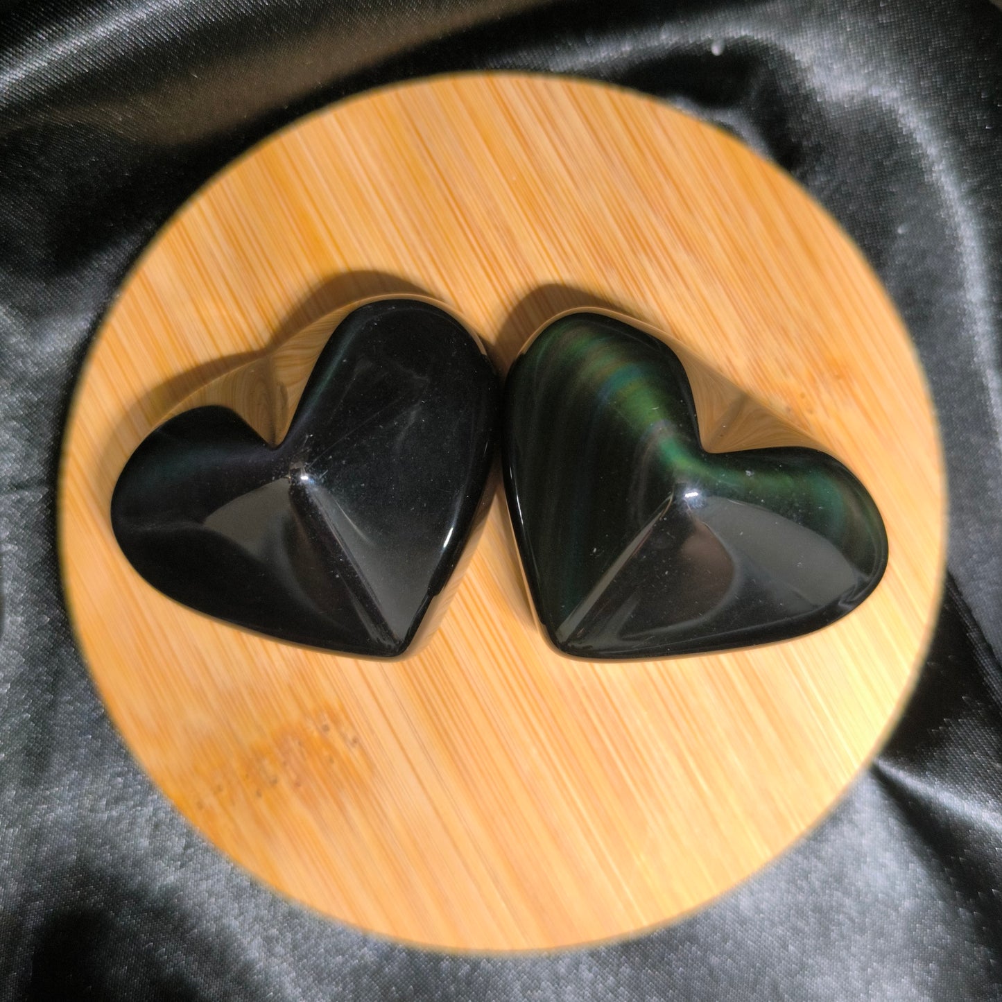 Cœur en Obsidienne Œil Céleste