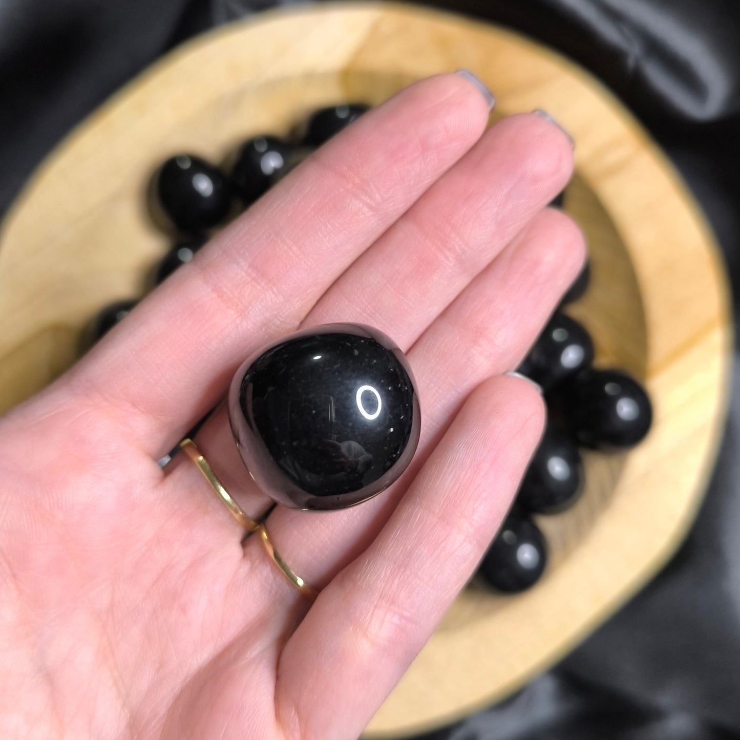 Pierre roulée Obsidienne noire