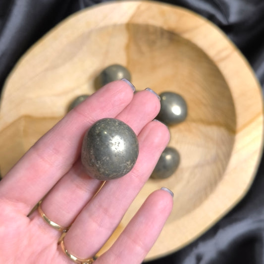 Pierre roulée Pyrite