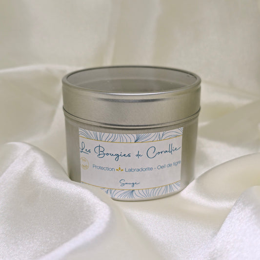 Bougie "Protection" – Parfum Sauge Purifiante