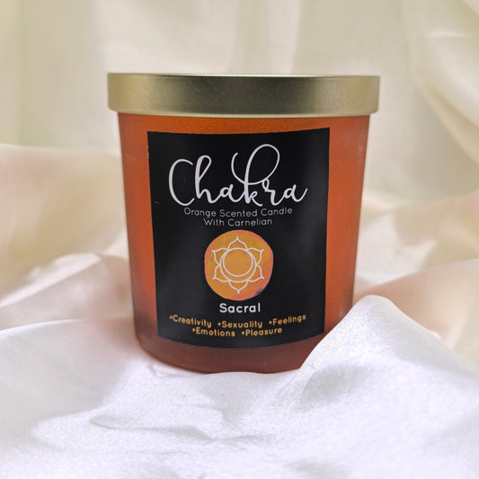 Bougie "Chakra Sacré" – Parfum Orange