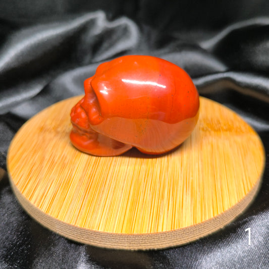 Crâne en Jaspe rouge