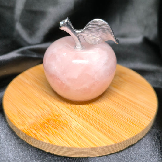 Pomme en Quartz rose