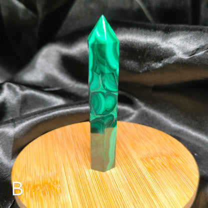 Pointe polie en Malachite